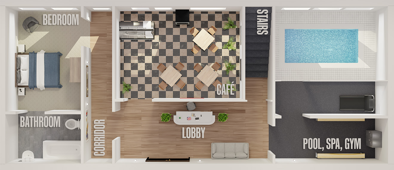 Hospitality Solutions For All Floor Areas Floor Layout BG