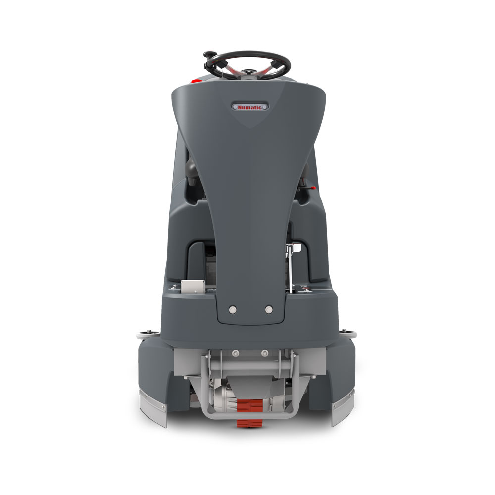 TRL720 NX1K Battery Powered Ride On Scrubber Dryer Front View