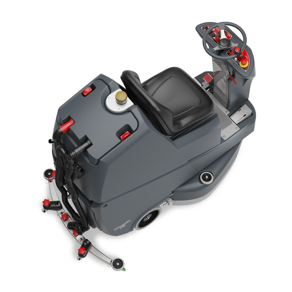 TVL850 NX1K Battery Powered Ride On Scrubber Top View
